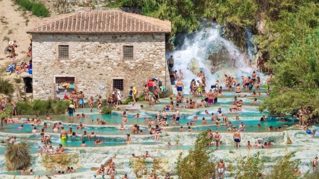 Saturnia (Italy) - The thermal waters and little village of Saturnia in the municipal of Manciano, province of Grosseto, Tuscany region