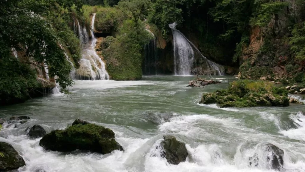 Waterfalls at Semuc Champey, Guatemala, Central America
