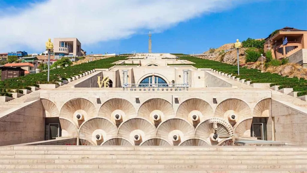 Architectural marvel of the Yerevan Cascade