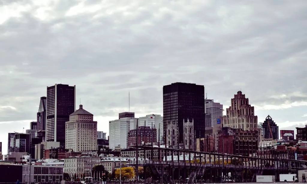 Cityscape of Quebec City in Canada